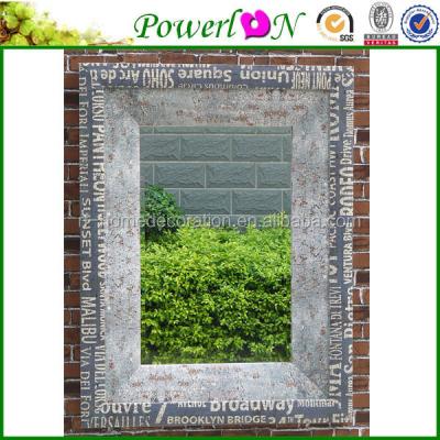 China Popular Elegant Design Decorative Antique Wrought Iron Square Frame Decorative Wall Mirror For Home Patio I29M TS05 C00 X11 PL08-34723CP for sale