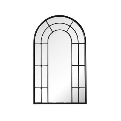 China Wall Mounted Window Crystal Wall Mirror Hot Sale Eco-friendly Decorative Large Size Living Room Antique Decorative Mirror Wall Arch Window for sale