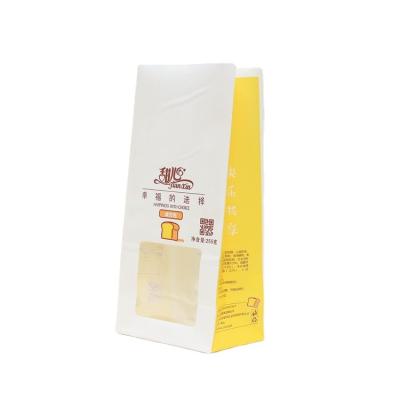 China Gift & Best Selling Craft Cookie Packaging With Clear Window China Packing Kraft Paper Bag For Food for sale