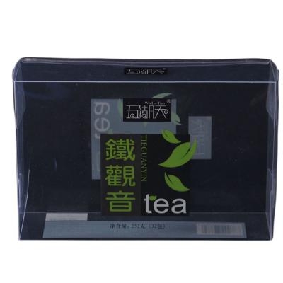 China Gift & Newest Design Portable Tea Folding Craft PET Packaging Mini Clear Hard Plastic Box for sale