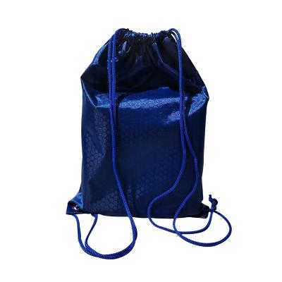 China Football Pattern Folding PVC Strip Mouth Drawstring Bag Oxford Fabric Backpack Pull Rope Backpack Wholesale for sale