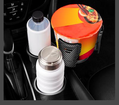 China Universal High Quality Vehicle Mounted Slip-proof 360 Raised Plastic Cup Holder Upgrade Adapter Tray Coffee Car for Car for sale