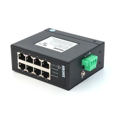 China 8 Port Industrial Ethernet Switches Full Duplex Half Duplex 100mbps for sale