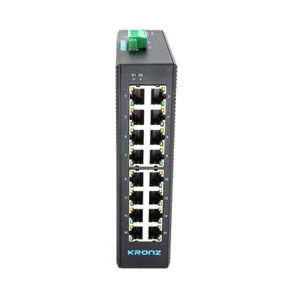 China RJ45 Industrial Ethernet Switches 16 Ports Unmanaged Network Switches for sale