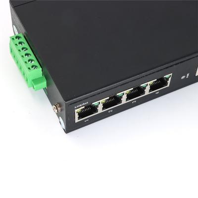 China Unmanaged Industrial Ethernet Switches 5 Port POE 100Base-TX DIN Rail Mounting for sale