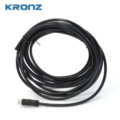 China M8 Connector IEC 61076-2-104 Circular Connector 3 Pin Sensors with PVC Wire Cable for sale