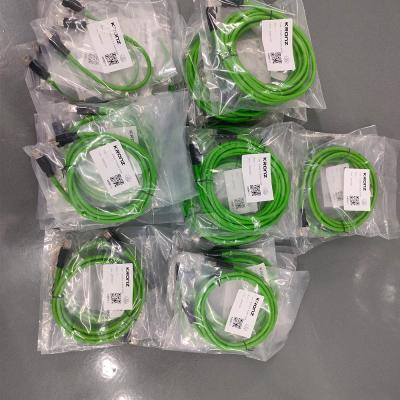 China RJ45 Connector For Ethernet Data Transmission 4 Pin Cat5e With 15 Meter Green Cable for sale