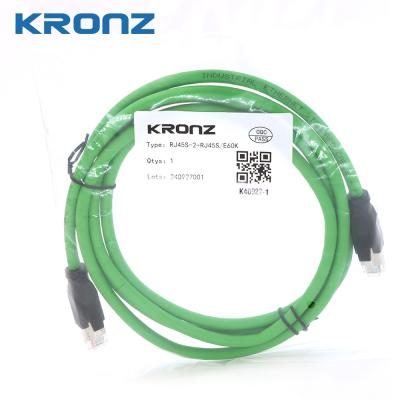 China RJ45 Connector Green Flexible TPU Grip RJ45 Connector for Industrial Automation for sale