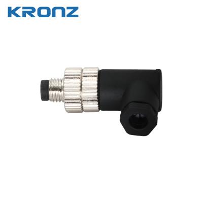 Κίνα M8 Sensor Connector 5 Pin B Code Male Angle Βιομηχανικός κυκλικός σύνδεσμος αδιάβροχος προς πώληση