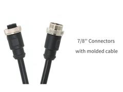 7/8“ connector with pre-molded cable