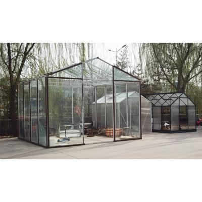 China Small 10mm PC Sheet 6x4 Polycarbonate Greenhouse Aluminum Frame PC Sheet Garden for sale