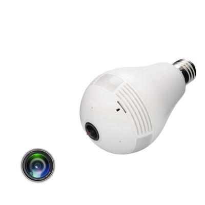 China Wireless Panoramic 360 Degree Wifi Camera Bulb Camera Smart Home CCTV Phone Two Way Audio App for sale