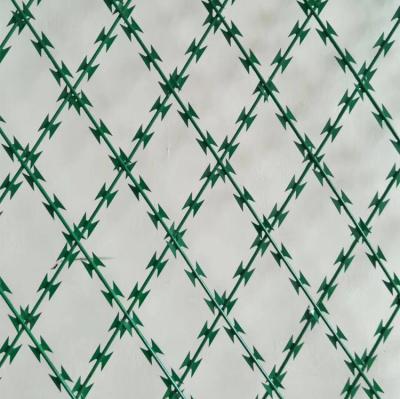 China CBT-60 Hot Dipped Galvanized Welded Razor Mesh Galvanized Razor Concertina Wire Mesh for sale