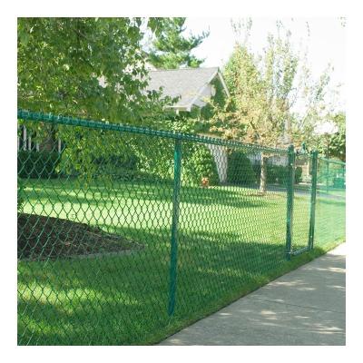 China Easily Assembled PVC Coated Cheap Chain Link Fencing Farm Barrier Popular General Purpose Boundary Fencing for sale