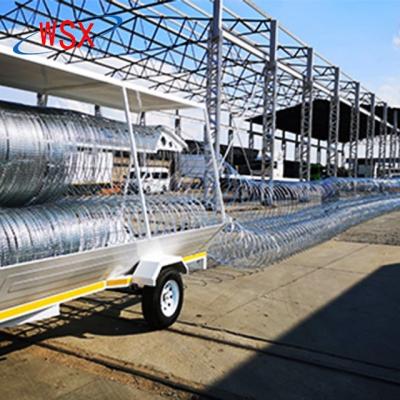 China Concertina Hot Dipped Galvanized Iron Wire Low Price Anti Climb Razor Wire for sale