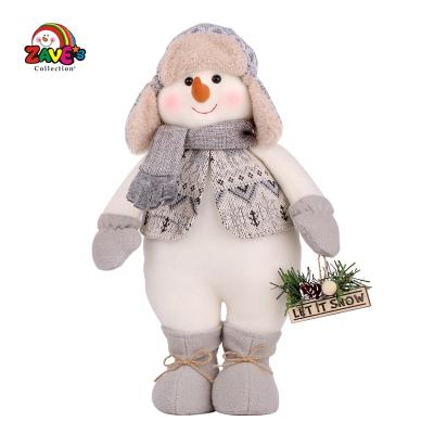 China Exquisite Nordic Handmade Snowman Decoration for Christmas Indoor Holiday Gifts and Crafts for sale