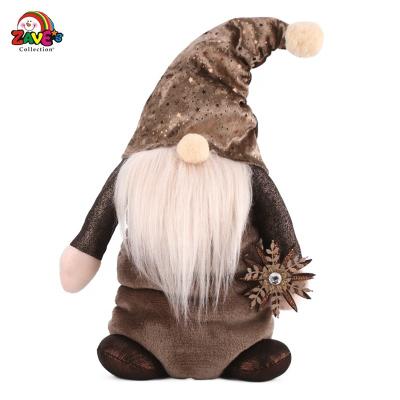 China Exquisite Plush Soft Short Legged Egg Shaped Decor Dress Funny Christmas Gnomes Pair Bronze For Holiday Indoor Picks for sale