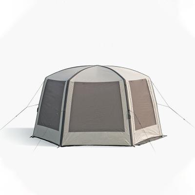 China Diamond Ground Nail Waterproof Inflatable Dome Tent Camping Equipment Outdoor Inflatable Glamping Tents House Large Hexagonal Air Tent Outdoor for sale