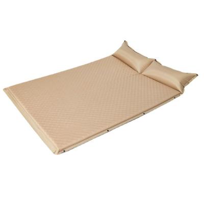 China Customized Outdoor Foldable Air Mattress Self Inflating Mattress Picnic Mat Folding Bed Foldable Bed for Camping Inflatable Mattress for sale