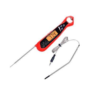 China Easy Operation Amazon Hot Selling Waterproof Instant Read Barbecue Kitchen Probe Digital Dual Food Thermometer for sale