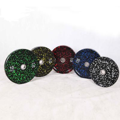 China Eco - Friendly Colored Dot Weight Spot Bumper Weight Lifting Rubber Plates for sale