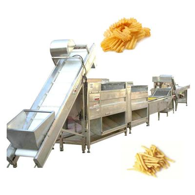 China Vegetable Processing Plant Automatic French Fries Making Machine / Potato Chips Line for sale