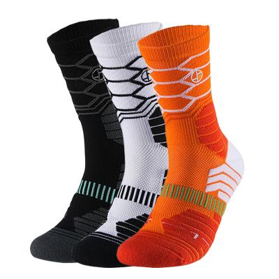 China Breathable Basketball Hoops Wholesale Mens Sports Running Socks Cycling Logo Basketball Socks Custom Made for sale