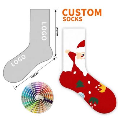 China SOX High Quality Custom Christmas Cartoon Santa Snowman LIMAX Funny Cute Animal Stocking Socks for sale