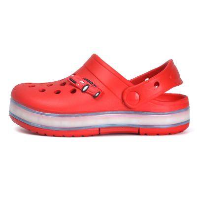 China Slippers Children'S New Summer Fashion Wear Hole Hole Sandals Soft Bottom Baotou Net Red Slippers for sale