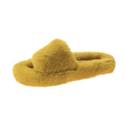 China Winter warm women slipper Rubber plush lady slipper for sale