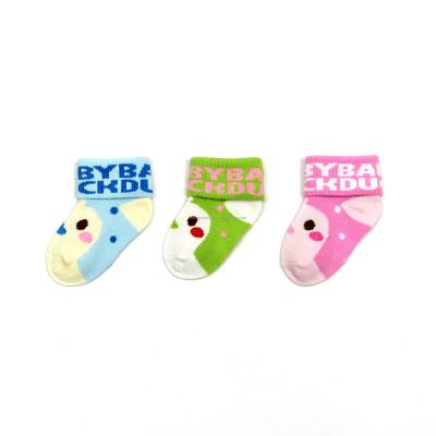 China Wholesale Breathable 0-3 Months Cartoon Cute Animal Polyester Anti Slip Comfort Baby Socks for sale