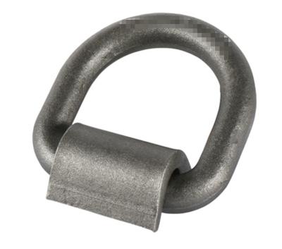 China Carbon Steel Weld Forged Safety D Ring Lashing With Casing for sale