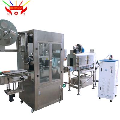 China New Automatic Food Shrink Sleeve Labeling Machine For Beer Can Glass Bottle Shrink Sleeve Labeling Machine for sale