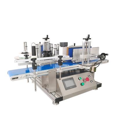 China Food Automatic Desktop Sticker Labeling Machine for Round Container/Cans/Bottles/Jars for sale