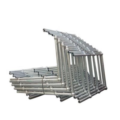 China Industrial Type S Galvanized Angled Steel Pipe Stair Handrail Handrail for sale