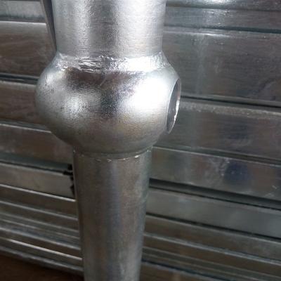 China Industrial Hot Dipped Galvanized Balustrade Ball Joint Type Support Post Handrail For Building Steel Structures for sale