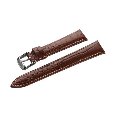 China Luxury Custom Soft Cowhide Genuine Leather Top Leather Strap Cowhide Wrist Watch Leather Band for sale