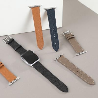 China Apple Watch Band Genuine Leather Vintage Leather Watch Band Applicable to Apple Watch Series 7 for sale