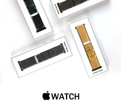 China Leather Support Custom Design Comfortable Leather Watch Band For Apple Watch Band for sale