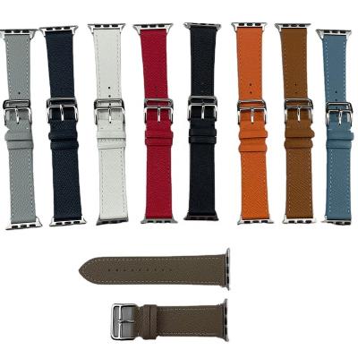 China Apple-Watch Band Vintage Genuine Leather Leather Band Manufacturers Applicable To Apple Watch Series 7 for sale