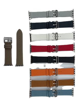 China Comfortable And Fashionable 44 Vintage Leather Watch Bands Apple Watch Band Leather Smart Watch Band for sale