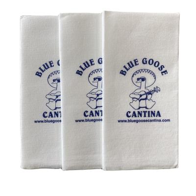 China Canvas-Feel Disposable Soft Absorbent Party Towels Hand Printed Airlaid Paper Towels For Party for sale