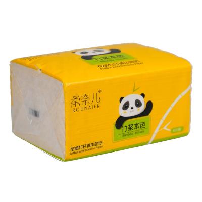 China Soft Soft Pack Bamboo Pulp 3 Ply Printed Acial 100% Virgin Facial Paper Tissue for sale