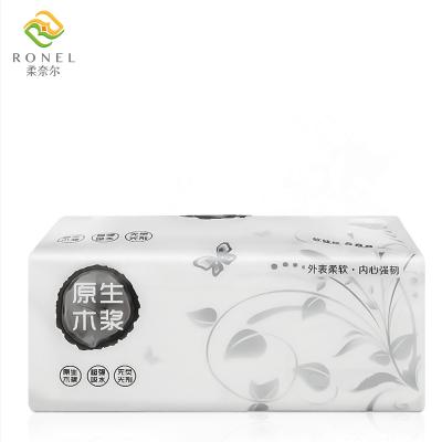 China Wood pulp facial tissue paper facial towel pocket tissue facial tissue paper for ultra soft facial tissue for sale