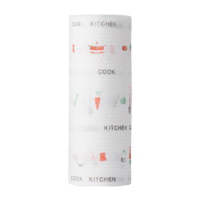 China Sustainable Bamboo Fiber Logo Napkins Kitchen Wipes Roll Custom Paper Towel for sale