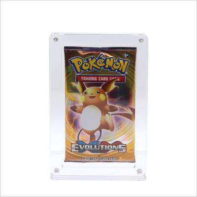 China Morden Magnet Box Card Storage Box Transparent Acrylic Game Card Display Box for sale