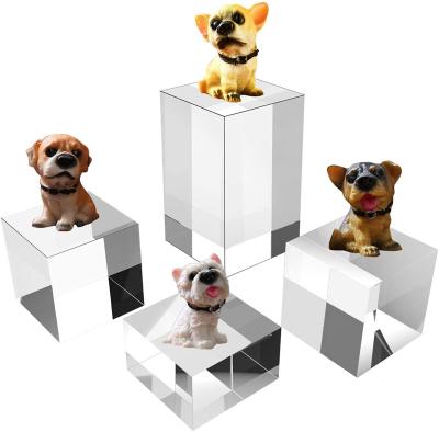 China Single Sided Acrylic Display Stand For Showing Pop Figures Stock Number Holder Gems Jewelry Display Perfume Organizer for sale