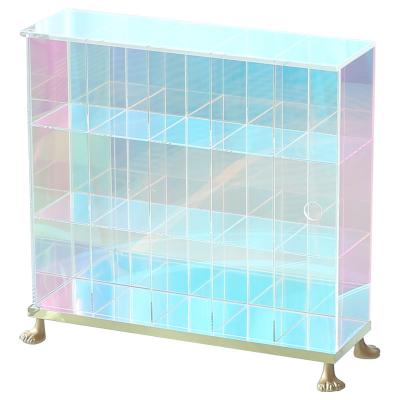 China Morden Bubble Mart Hand-Held Display Box Blind Box Storage Display Cabinet Transparent Acrylic Doll Shelf for sale