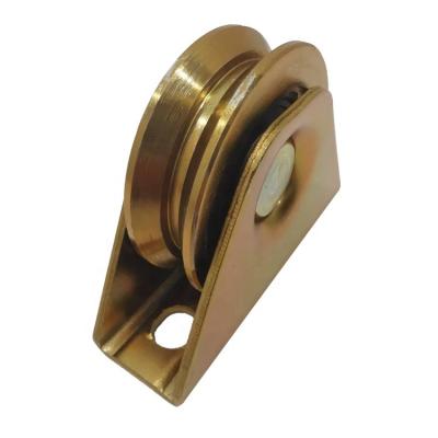 China Contemporary 50 Sliding Gate Wheel Y Groove Full Support Single Bearing Door Roller Pulley for sale