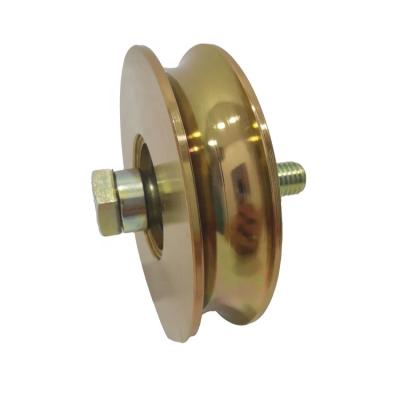 China Contemporary Sliding Door Wheel 100 With Bolts U Groove Door Roller Single Bearing Pulley for sale